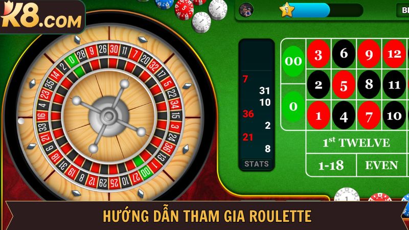 Tham gia cá cược roulette chỉ với vài thao tác dễ dàng